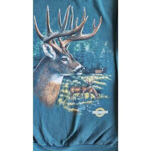 Men's 3XL American Wildlife Forever Bucks crewneck